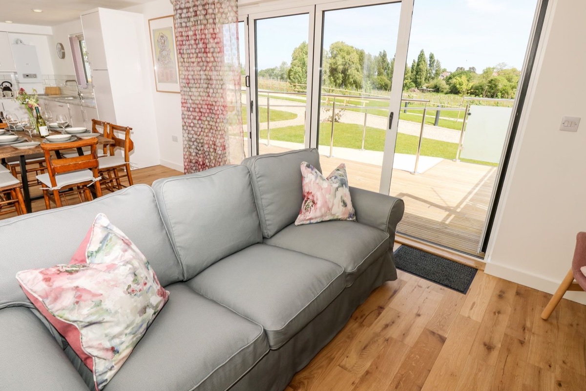 Open-plan lounge and dining area at Amarone